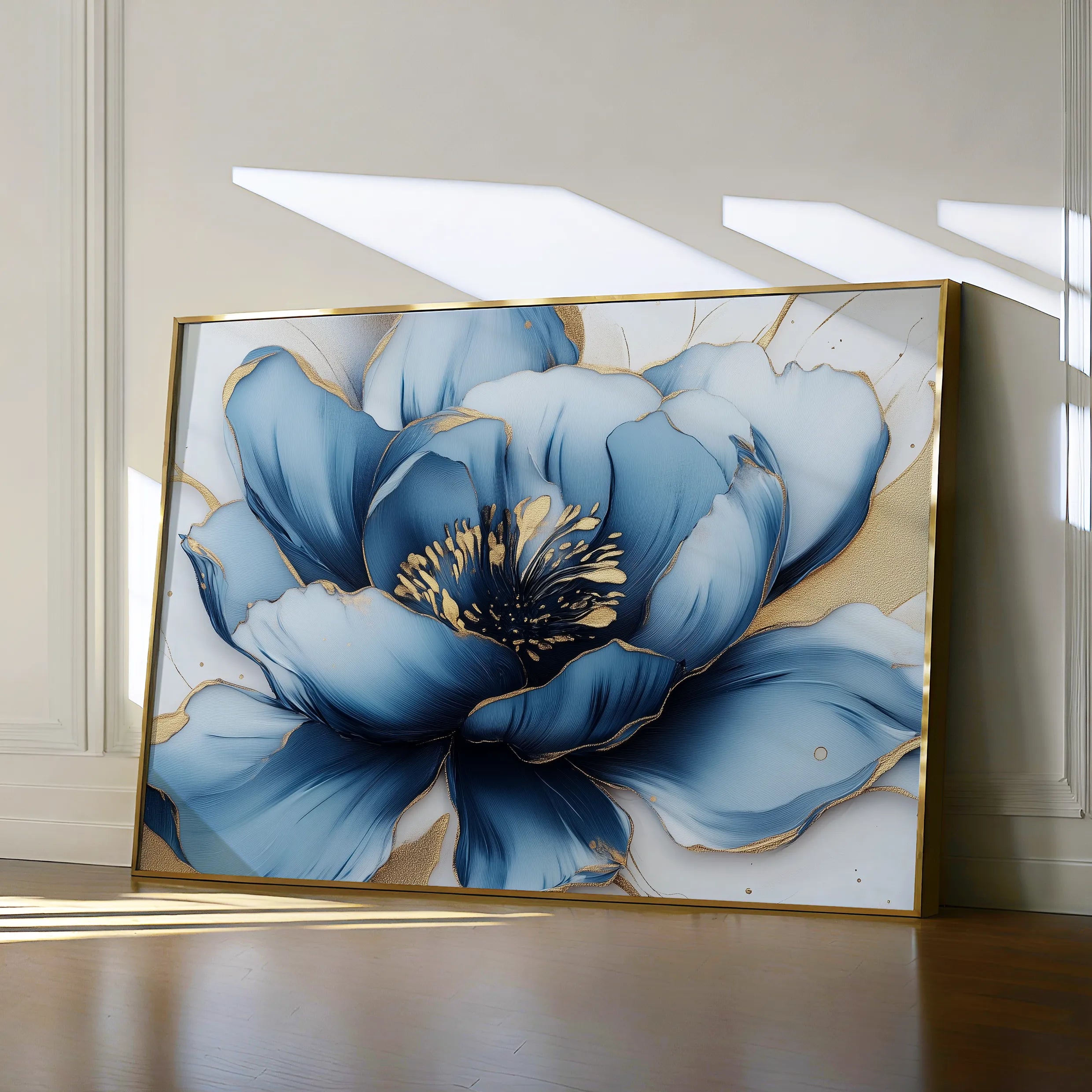 Floral 959 Canvas Art 60 x 40 cm / Black