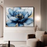 Floral 959 Canvas Art 60 x 40 cm / Black
