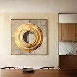 Abstract 960 Canvas Art 60 x 60 cm / Black