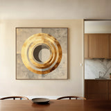 Abstract 960 Canvas Art 60 x 60 cm / Black