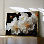 Floral 960 Canvas Art 60 x 40 cm / Black