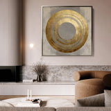 Abstract 961 Canvas Art 60 x 60 cm / Black