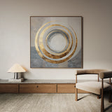Abstract 962 Canvas Art 60 x 60 cm / Black