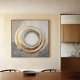 Abstract 962 Canvas Art 60 x 60 cm / Black