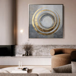 Abstract 962 Canvas Art 60 x 60 cm / Black