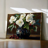 Floral 962 Canvas Art 60 x 40 cm / Black