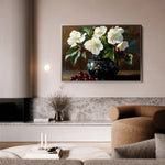 Floral 962 Canvas Art 60 x 40 cm / Black