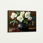 Floral 962 Canvas Art 60 x 40 cm / Black