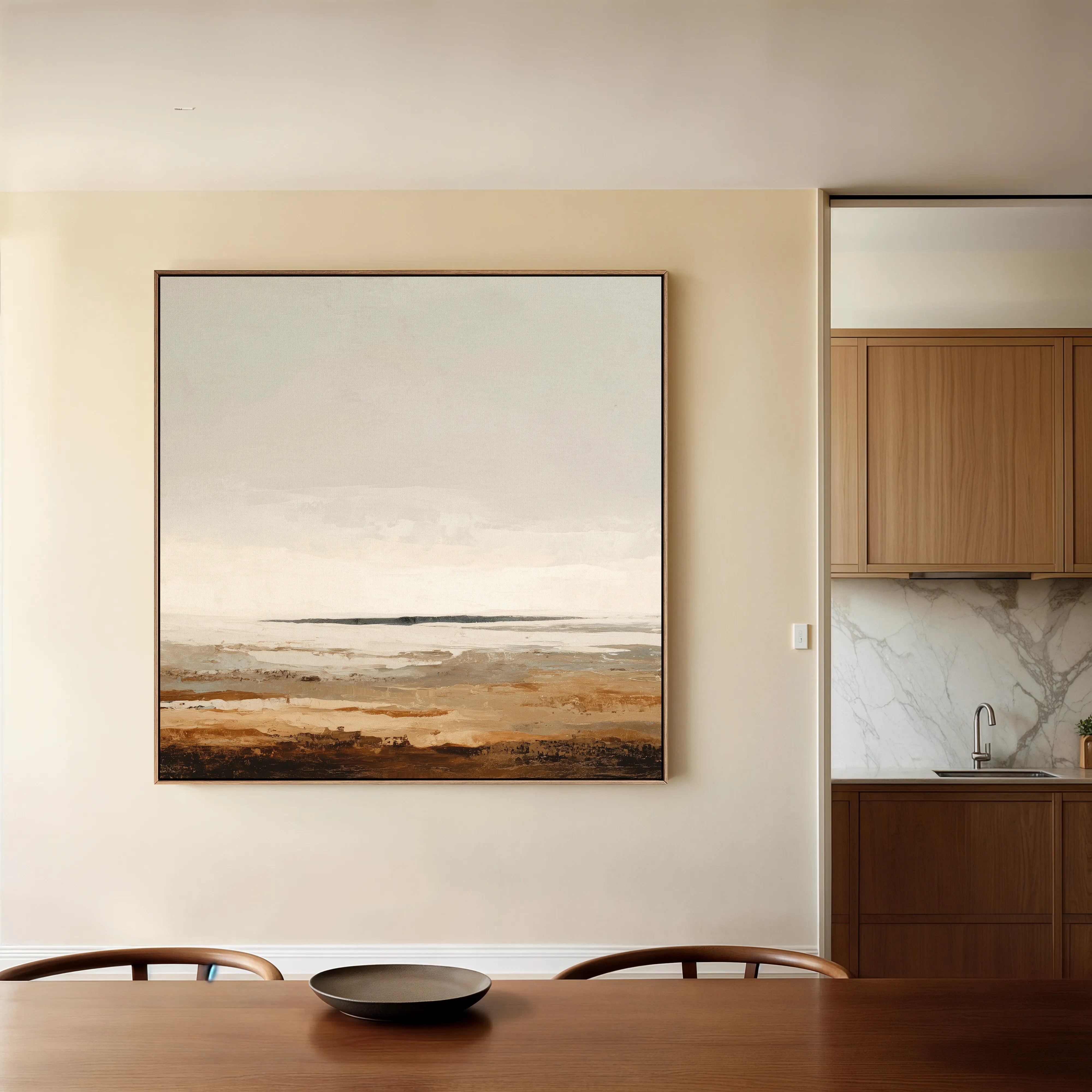 Abstract 963 Canvas Art 60 x 60 cm / Black