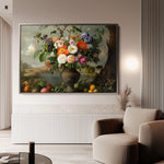 Floral 963 Canvas Art 60 x 40 cm / Black