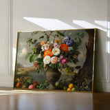 Floral 963 Canvas Art 60 x 40 cm / Black