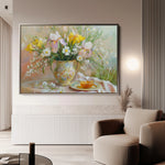 Floral 964 Canvas Art 60 x 40 cm / Black