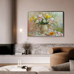 Floral 964 Canvas Art 60 x 40 cm / Black
