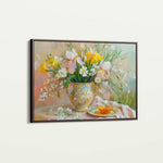 Floral 964 Canvas Art 60 x 40 cm / Black