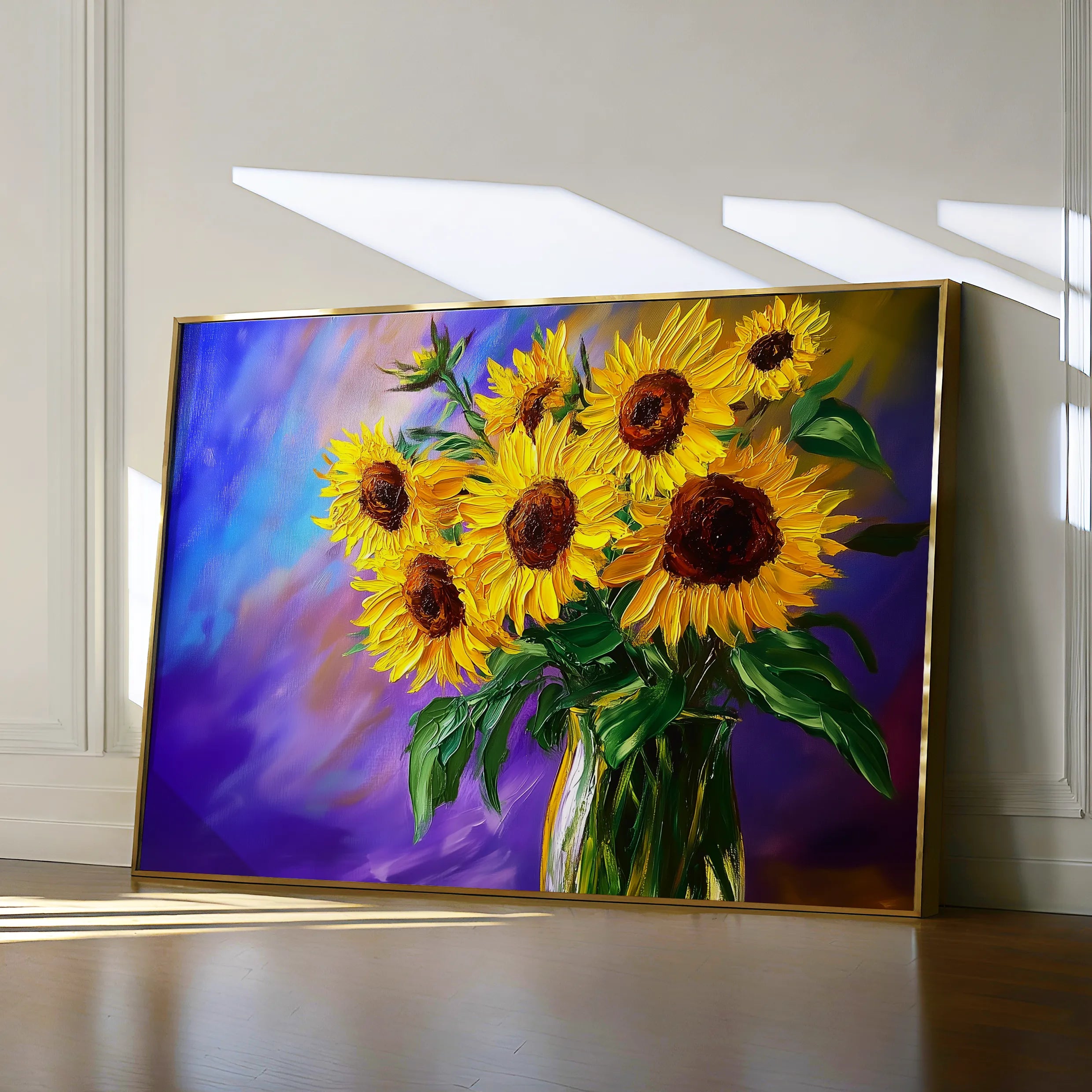 Floral 965 Canvas Art 60 x 40 cm / Black