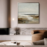 Abstract 966 Canvas Art 60 x 60 cm / Black