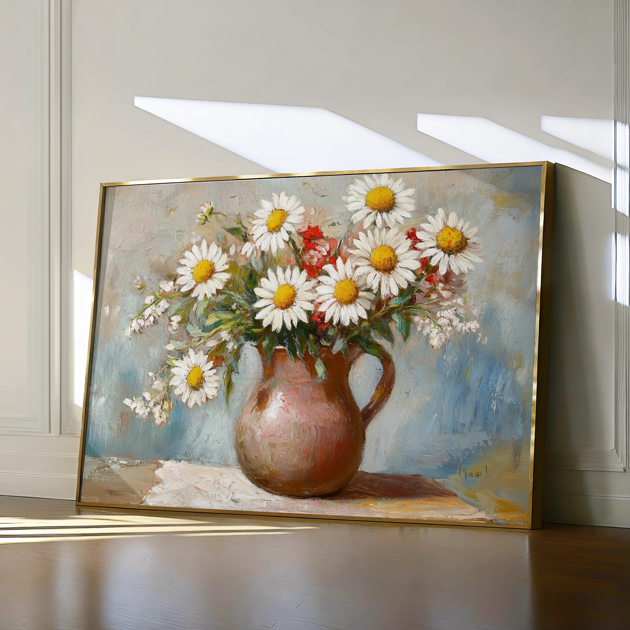 Floral 966 Canvas Art 60 x 40 cm / Black