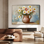 Floral 966 Canvas Art 60 x 40 cm / Black