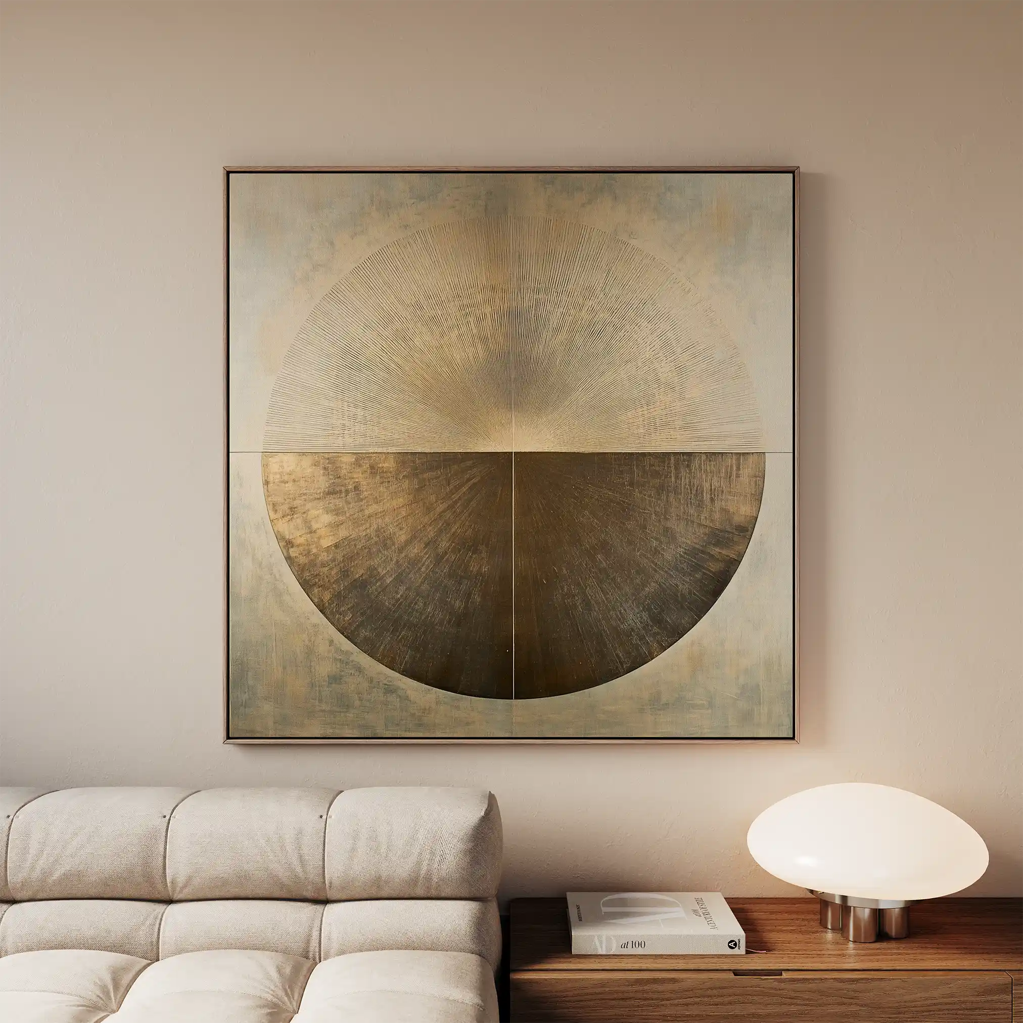 Abstract 967 Canvas Art 60 x 60 cm / Black