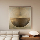 Abstract 967 Canvas Art 60 x 60 cm / Black