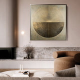 Abstract 967 Canvas Art 60 x 60 cm / Black