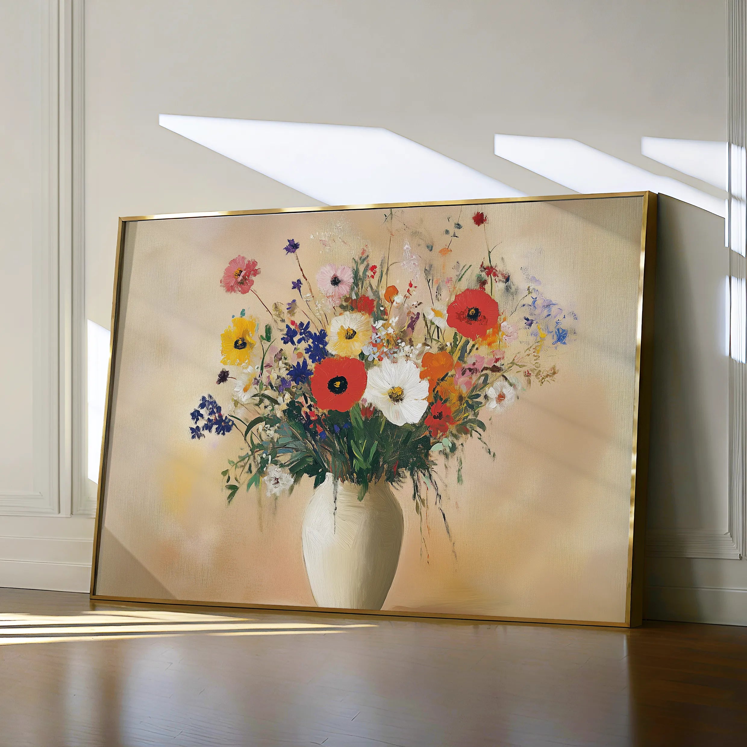 Floral 967 Canvas Art 60 x 40 cm / Black