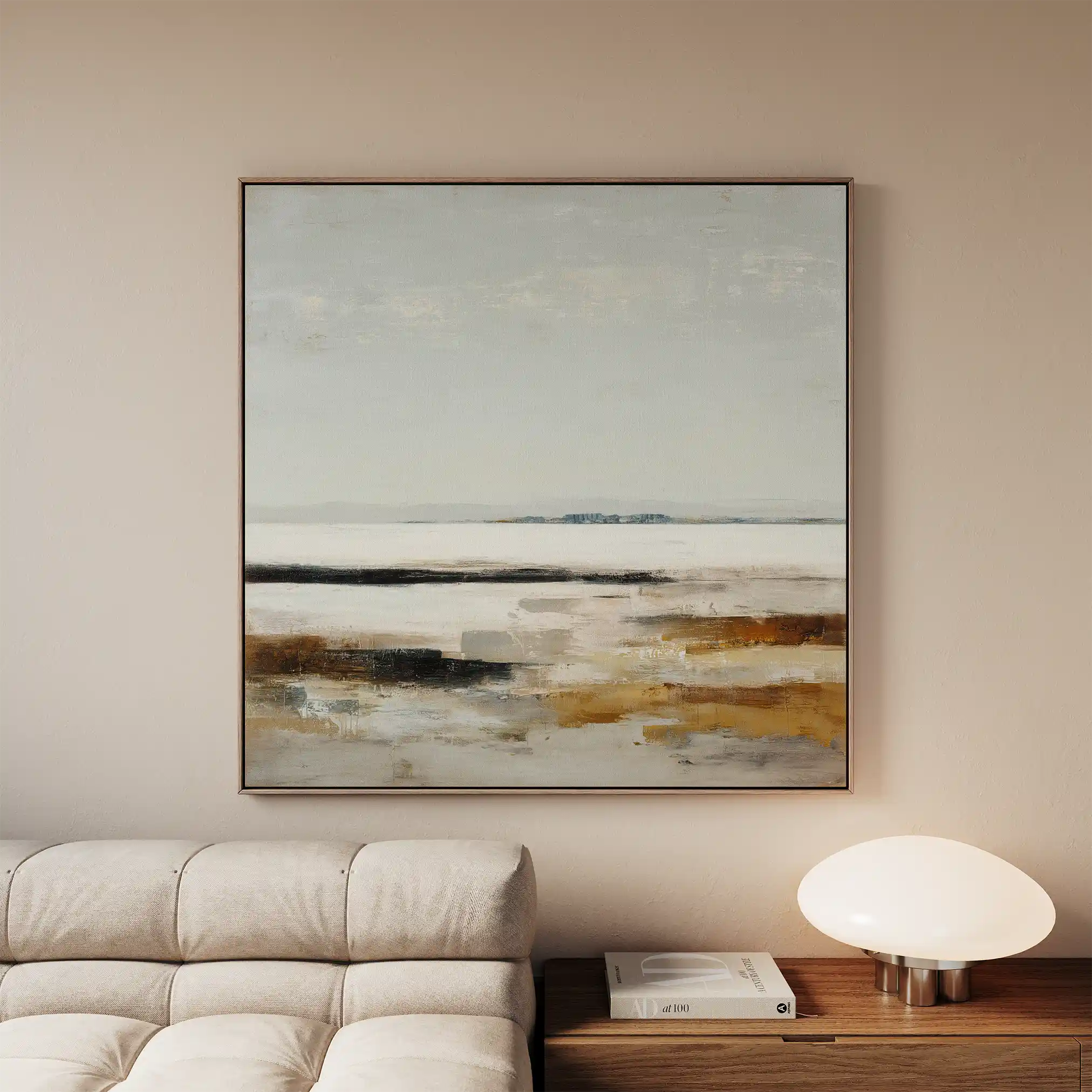 Abstract 968 Canvas Art 60 x 60 cm / Black