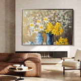 Floral 968 Canvas Art 60 x 40 cm / Black