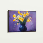 Floral 969 Canvas Art 60 x 40 cm / Black