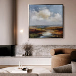 Abstract 970 Canvas Art 60 x 60 cm / Black