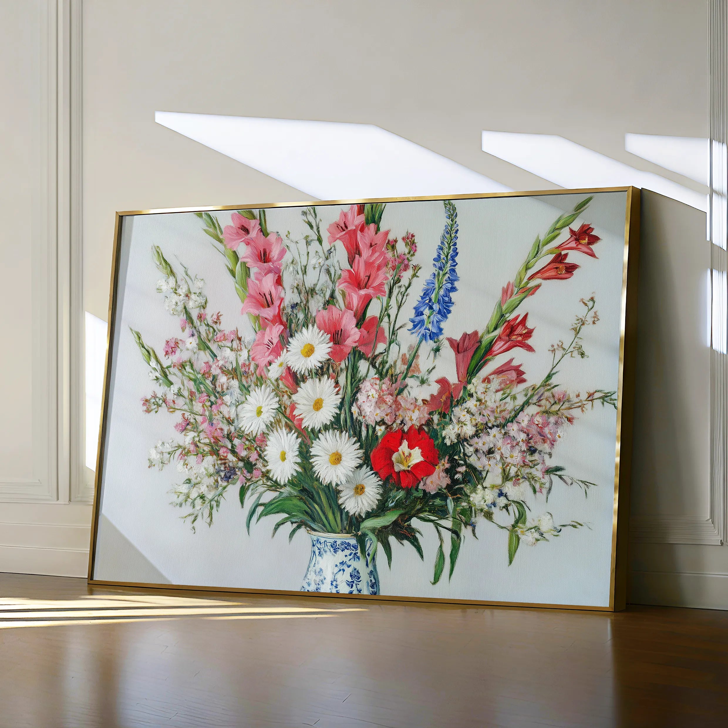 Floral 970 Canvas Art 60 x 40 cm / Black