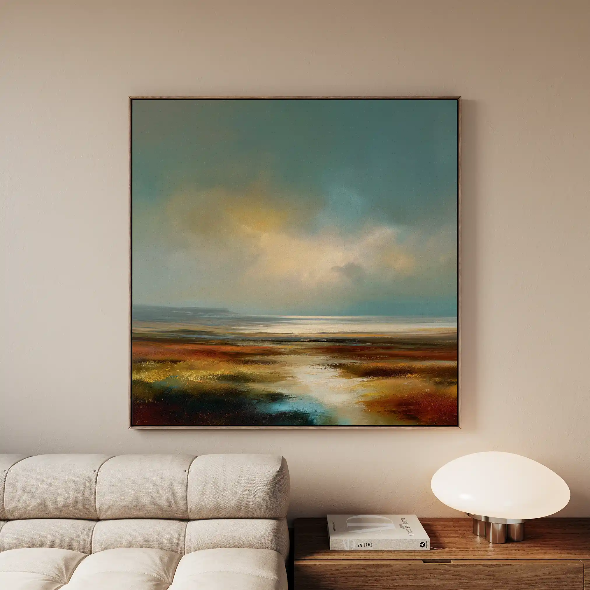 Abstract 971 Canvas Art 60 x 60 cm / Black