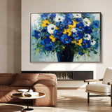Floral 971 Canvas Art 60 x 40 cm / Black