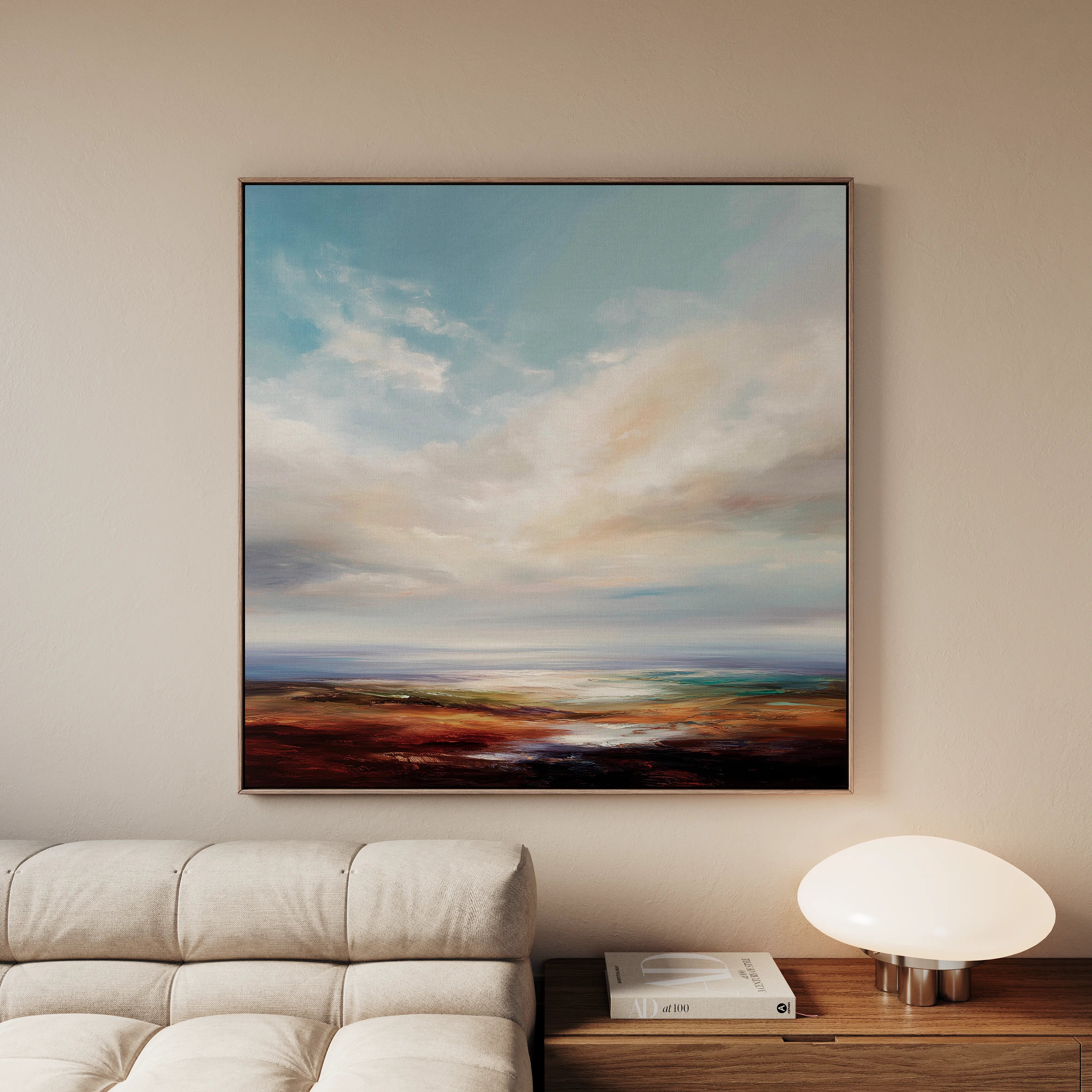 Abstract 972 Canvas Art 60 x 60 cm / Black