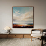 Abstract 972 Canvas Art 60 x 60 cm / Black