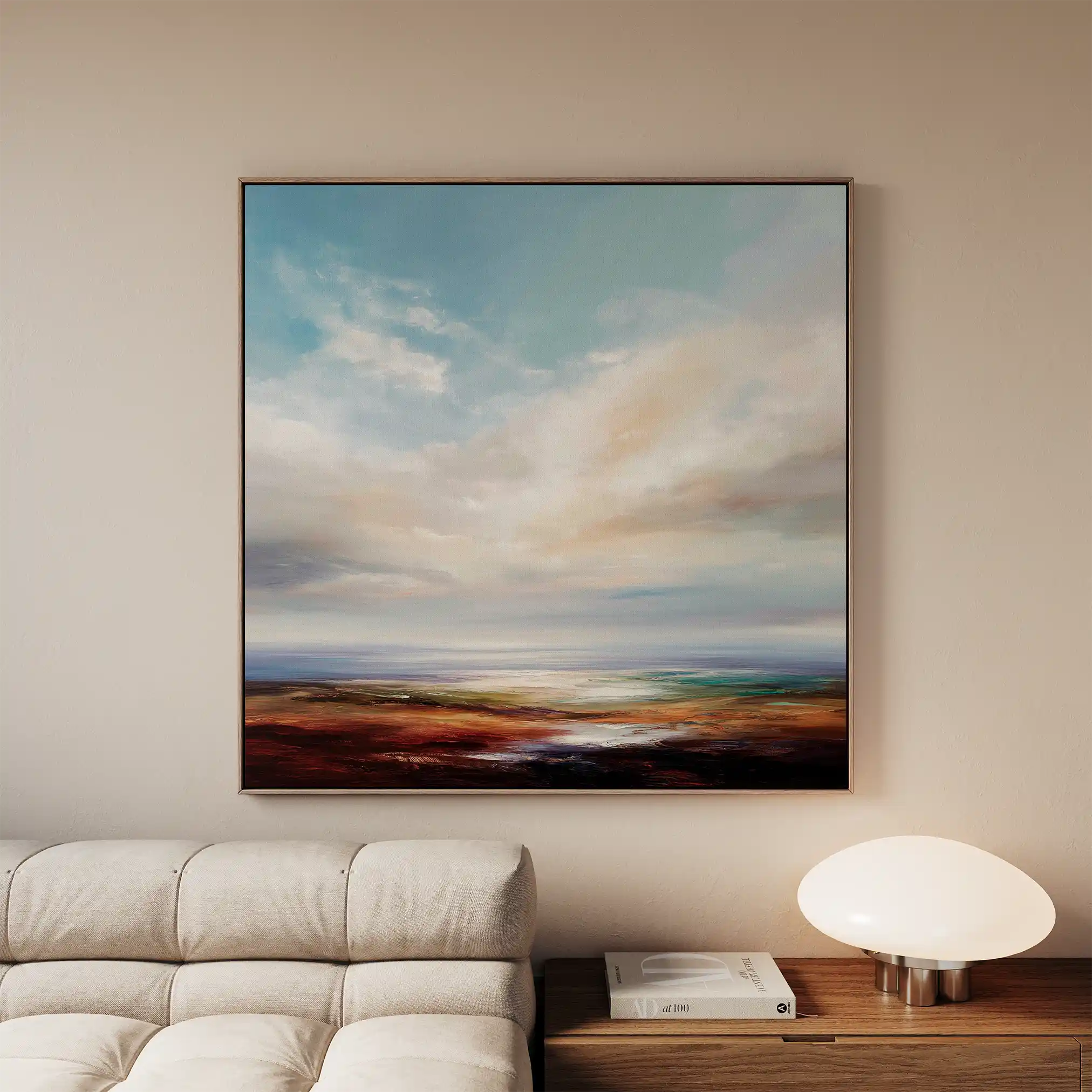 Abstract 972 Canvas Art 60 x 60 cm / Black