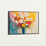 Floral 972 Canvas Art 60 x 40 cm / Black