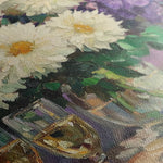 Floral 973 Canvas Art 60 x 40 cm / Black
