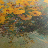 Floral 975 Canvas Art 60 x 40 cm / Black