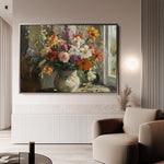Floral 976 Canvas Art 60 x 40 cm / Black