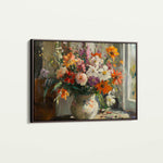 Floral 976 Canvas Art 60 x 40 cm / Black