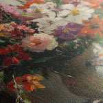 Floral 976 Canvas Art 60 x 40 cm / Black