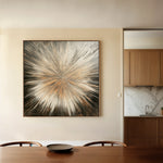 Abstract 977 Canvas Art 60 x 60 cm / Black