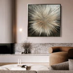 Abstract 977 Canvas Art 60 x 60 cm / Black