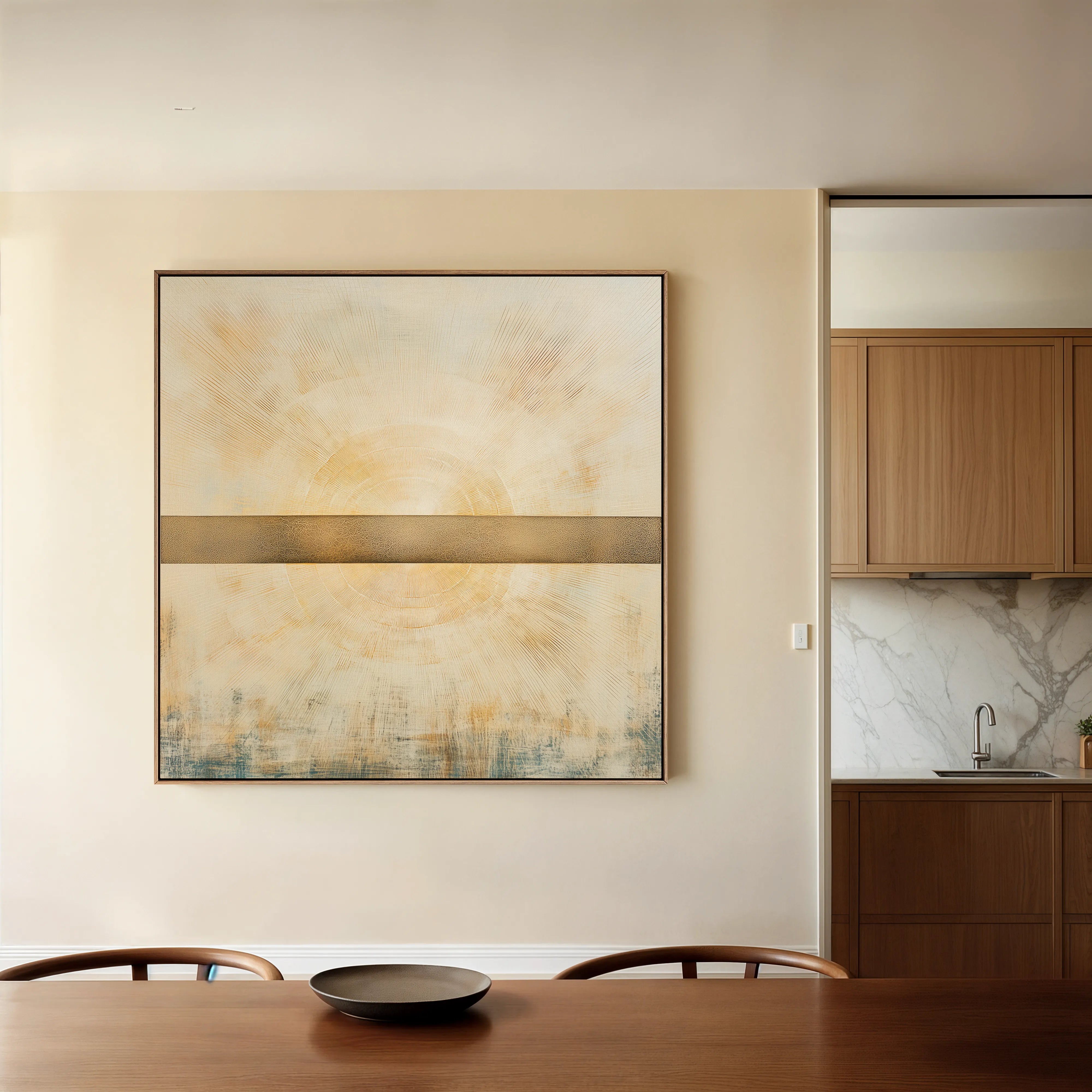 Abstract 978 Canvas Art 60 x 60 cm / Black
