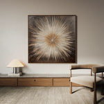 Abstract 979 Canvas Art 60 x 60 cm / Black