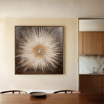 Abstract 979 Canvas Art 60 x 60 cm / Black