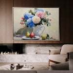 Floral 979 Canvas Art 60 x 40 cm / Black
