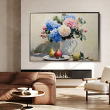Floral 979 Canvas Art 60 x 40 cm / Black