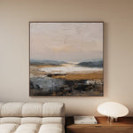 Abstract 980 Canvas Art 60 x 60 cm / Black